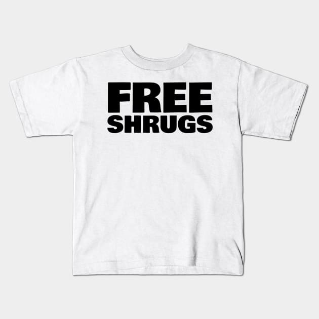 Free Shrugs Kids T-Shirt by mikepod